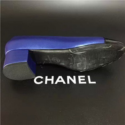CHANEL Shallow mouth Block heel Shoes Women--040